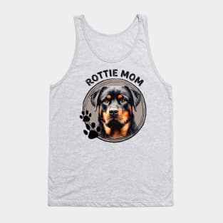 Rottweiler Rottie Dog Mom Dog Breed Portrait Tank Top